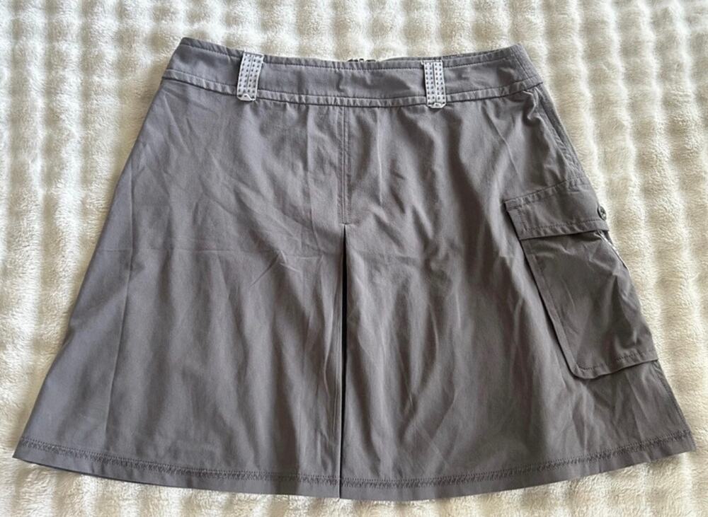 Title Nine gray cargo mini skirt